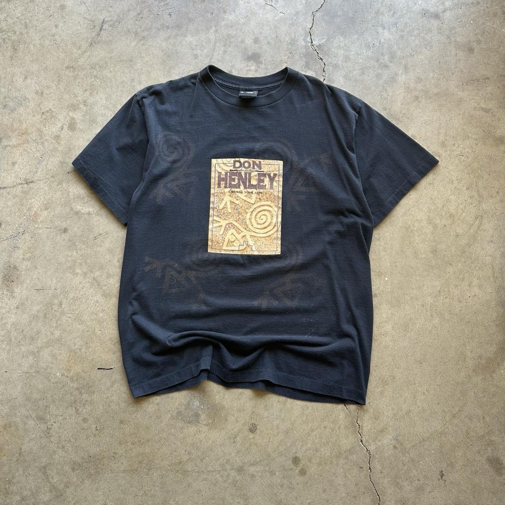 1991 DON HENLEY vtg rock concert tour tribal tee shirt (XL) 90's The Eagles
